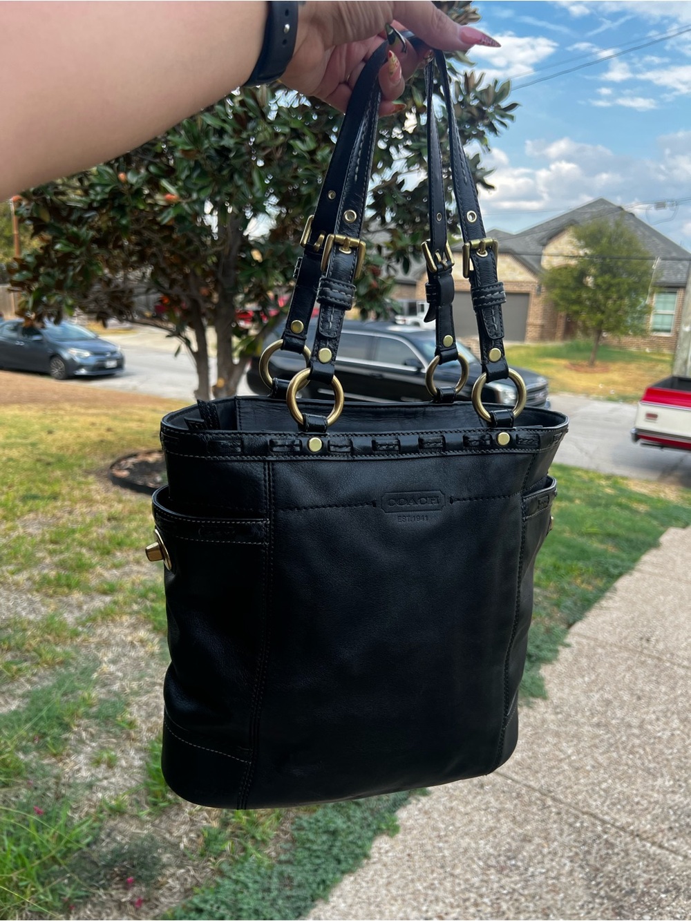 coach vintage leather purse